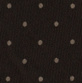 Off-White on Dark Chocolate Macclesfield Printed Wool  MCWP-9
